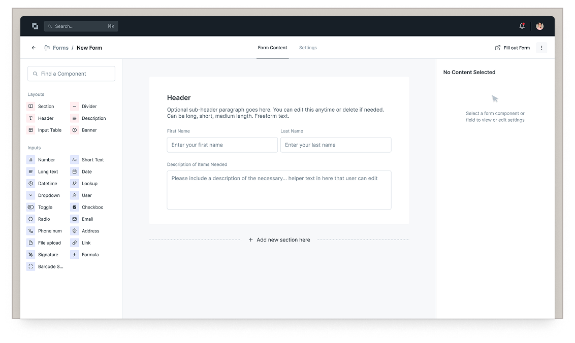 Turn inputs into action with smart forms