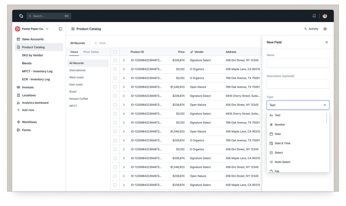Unify your data into a single, editable view