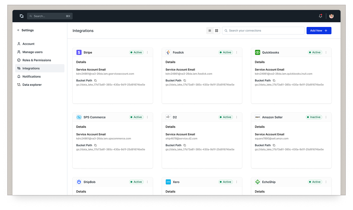 Store data flexibly for no-code adaptation