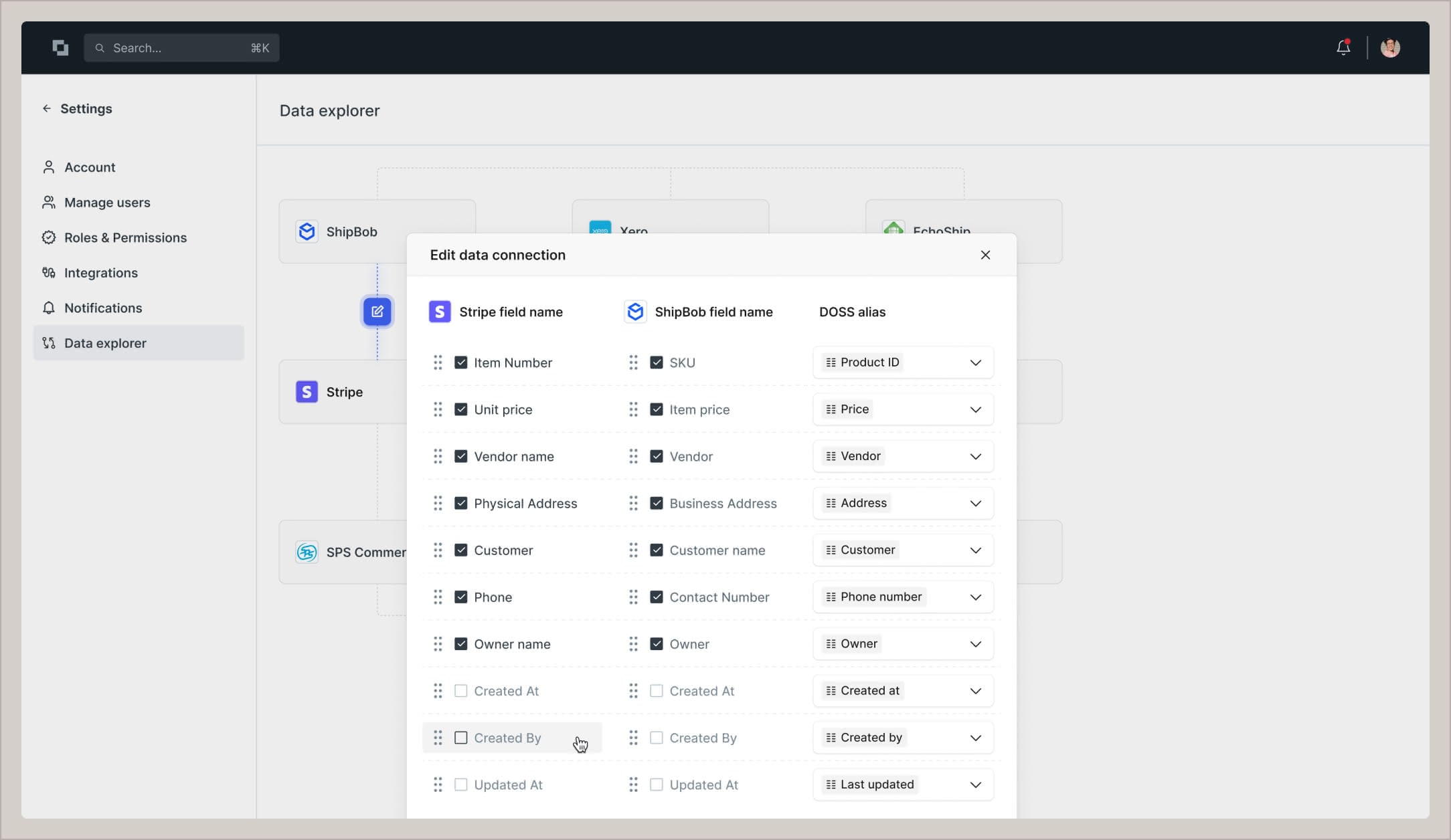 Store data flexibly for no-code adaptation