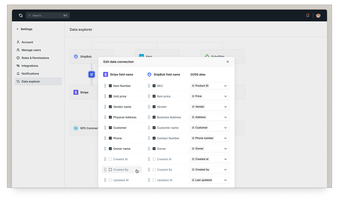 Store data flexibly for no-code adaptation