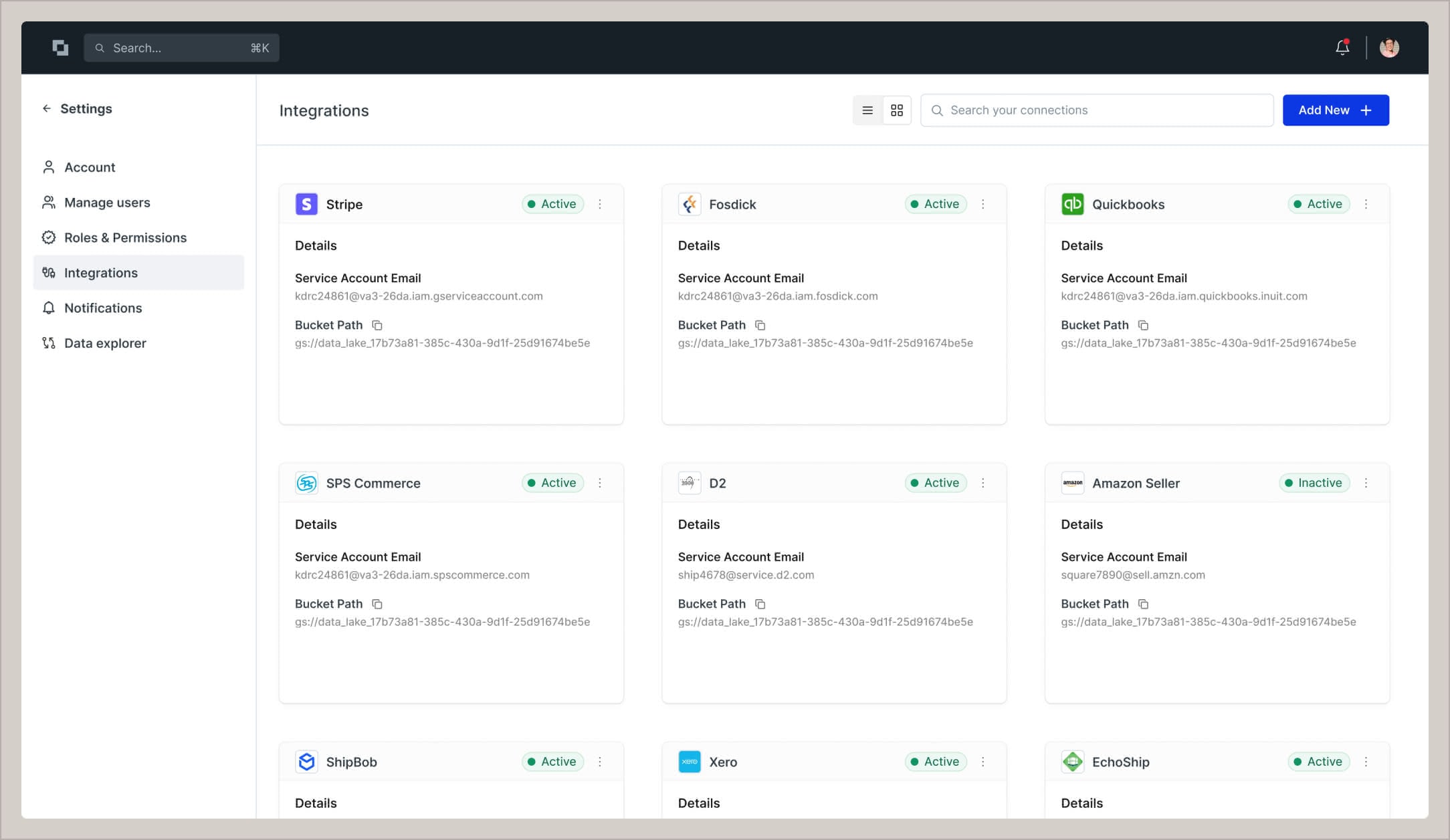 Connect instantly to 100+ integrations