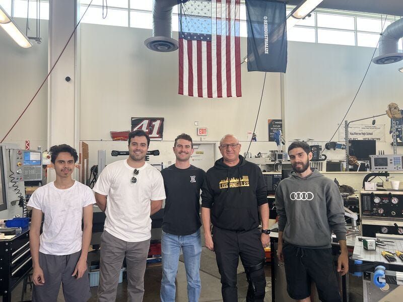 Visiting Lucas Pacheco at Hawthorne High’s Machine Shop