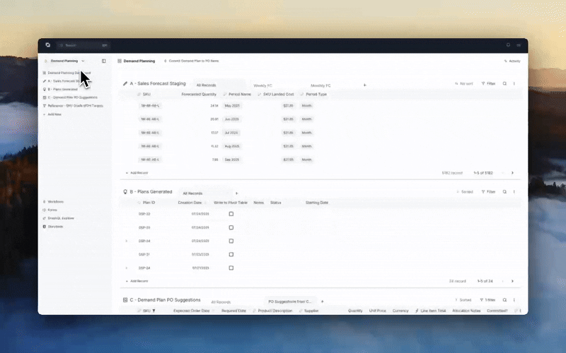 Demand Planning Module