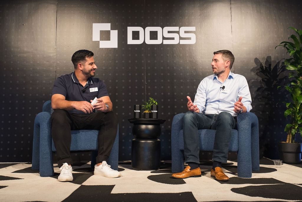 Eshaan Kaul (Director of Growth, DOSS) and Nate Moyer (Managing Director, J.P. Morgan)